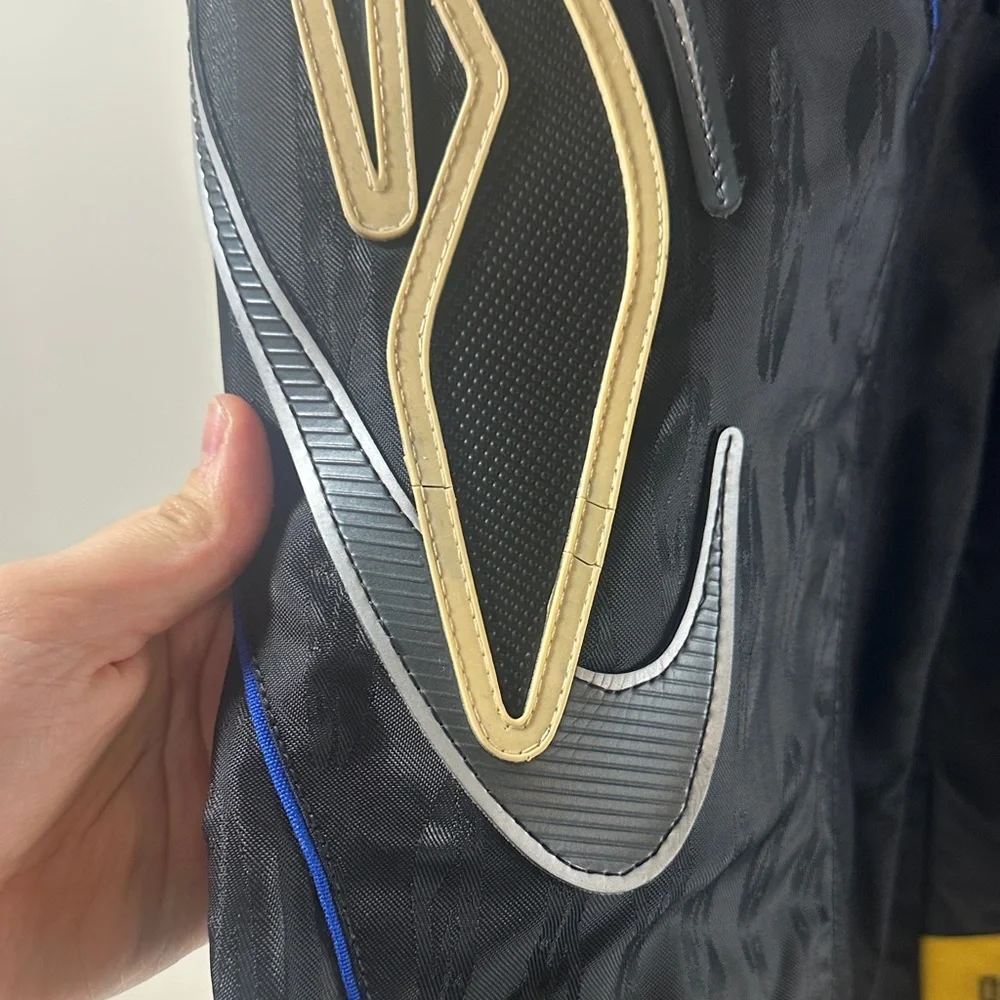 Kids Youth Black and Yellow Kevlar Pants AXO Racing 9Nine9 Motorcross - Picture 6 of 15